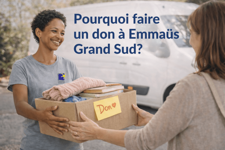 Pourquoi faire un don à Emmaüs Grand Sud ? Et comment donner ?
